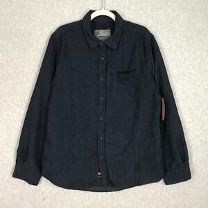 NEW Brooklyn Cloth Corduroy Shirt Mens Large Navy Jacket Shacket GORP Boxy Cut